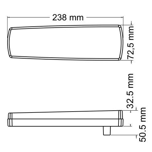 FARO TRASERO LED BAIML 7500 BIVOLTAJE DERECHO
