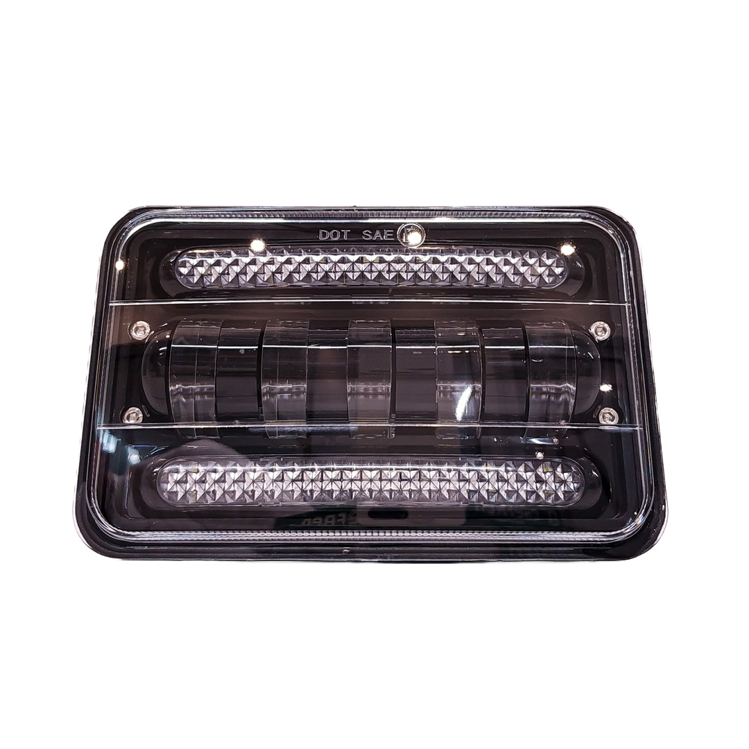 FARO AUXILIAR LED RECTANGULAR 5 3/4 ALTA Y BAJA 80W