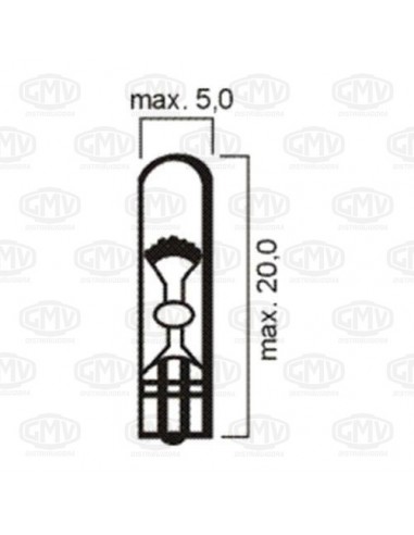 LAMPARA 12V W1.2W PIOJITO 1.2 WATS DE TABLERO (KOBO)
