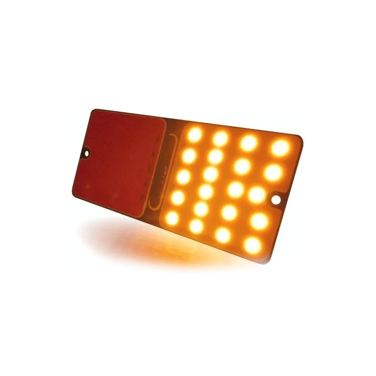 FARO TRASERO LED PLACA CHICA BICOLOR POSICION STOP Y GIRO POR JUEGO 12V 