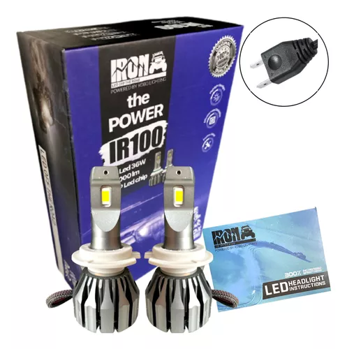 LAMPARA 12V H7 30000 LUMENES CREE LED (IR100 H7)