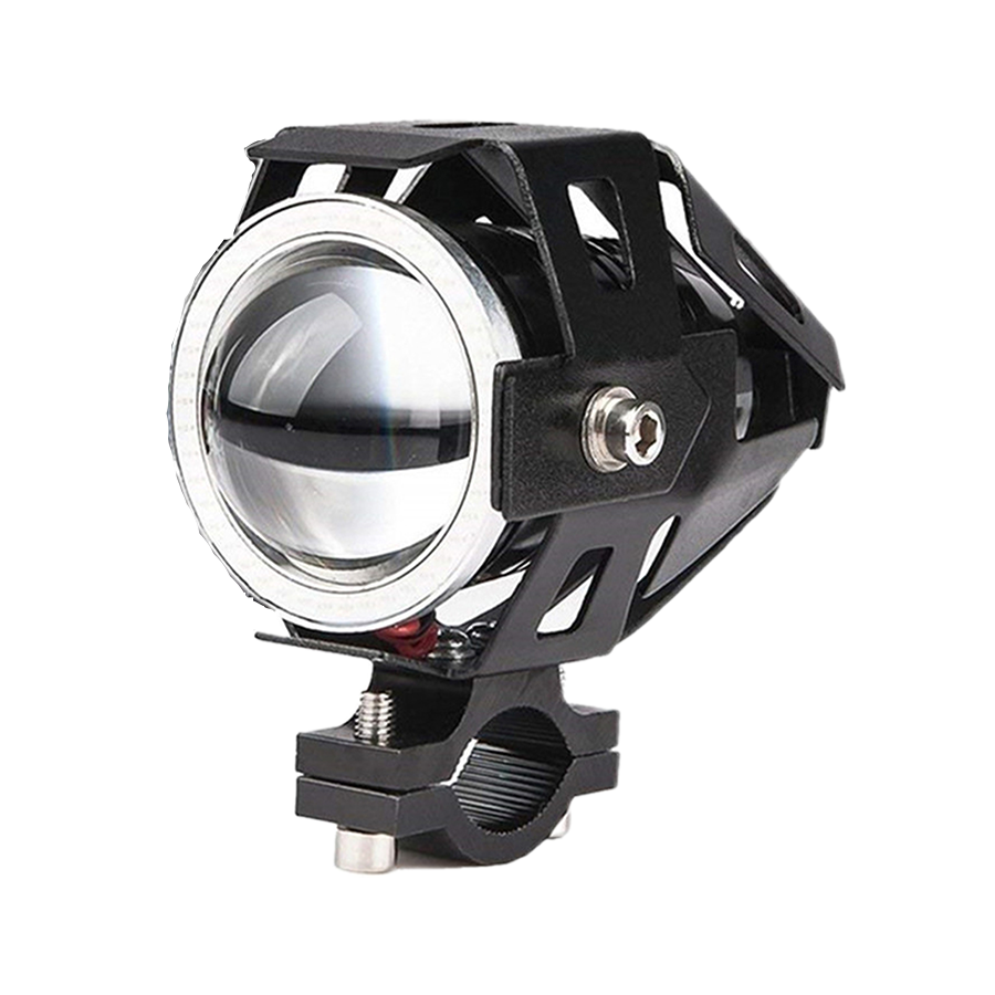 FARO AUXILIAR LED REDONDO  ALTA - BAJA - FLASH Y ARO CON POSICION AZUL 30W 12V/24V 