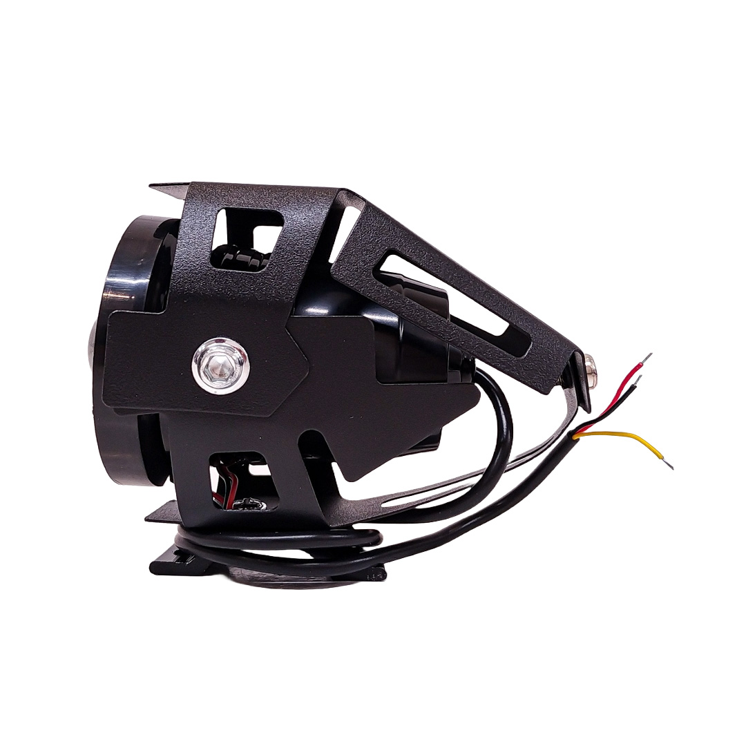 FARO AUXILIAR LED REDONDO  ALTA - BAJA - FLASH Y ARO CON POSICION AZUL 30W 12V/24V 