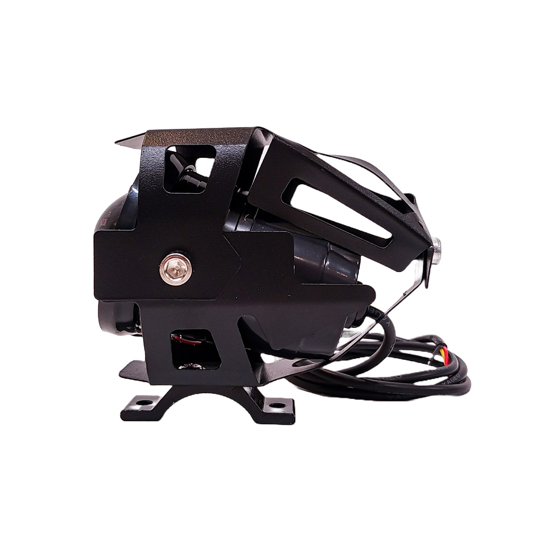 FARO AUXILIAR LED REDONDO MINI ALTA-BAJA-FLASH CON ARO LUZ BLANCO 18W 12V/24V