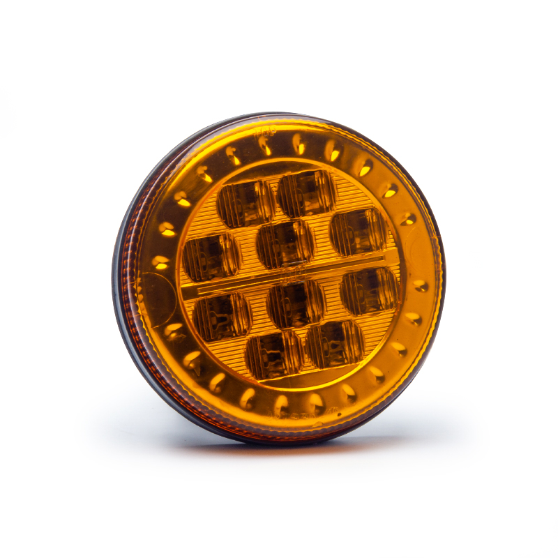 FARO TRASERO LED AP 930 10-LED 120MM AMBAR BIVOLTAJE
