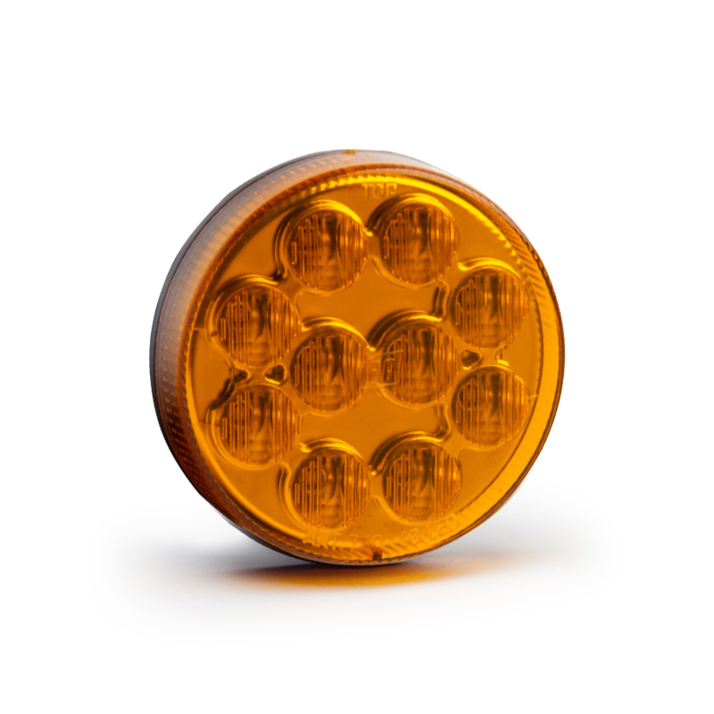 FARO TRASERO LED AP 730 10-LED 90MM AMBAR BIVOLTAJE