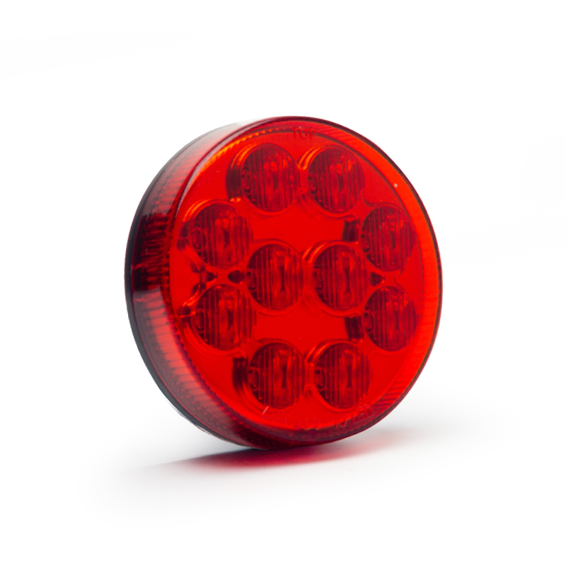 FARO TRASERO LED AP 730 10-LED 90MM BIPOLAR BIVOLTAJE ROJO