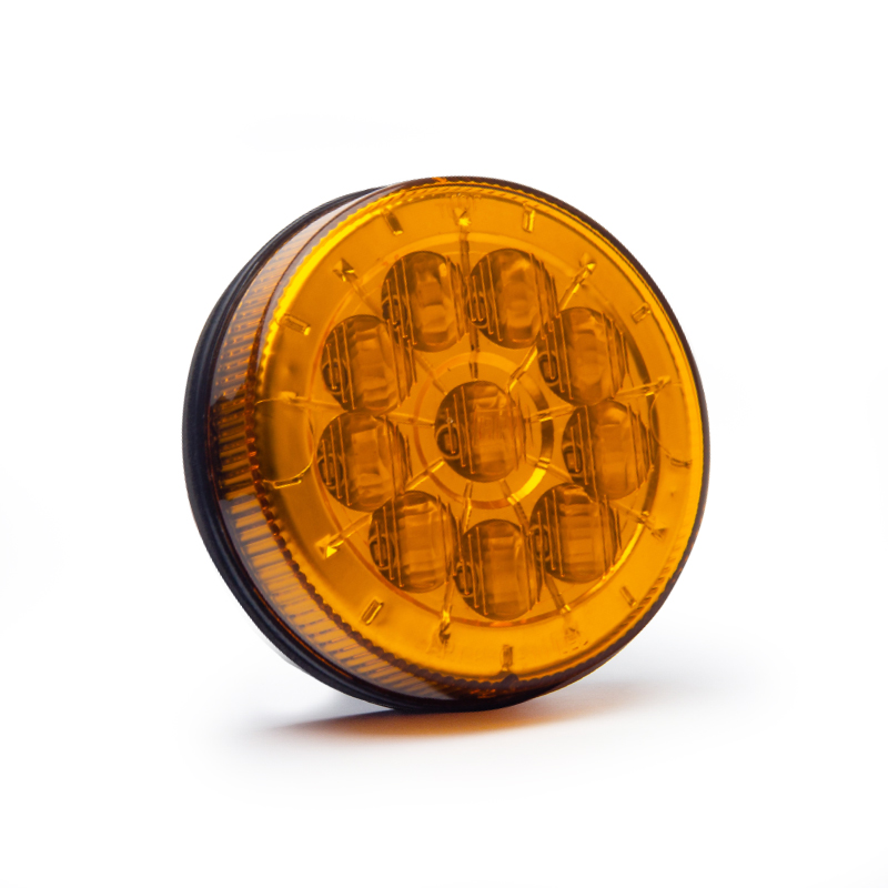 FARO TRASERO LED AP 830 10-LED 105MM AMBAR BIVOLTAJE