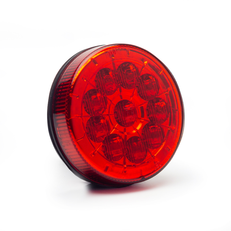 FARO TRASERO LED AP 830 10-LED 105MM BIPOLAR ROJO BIVOLTAJE