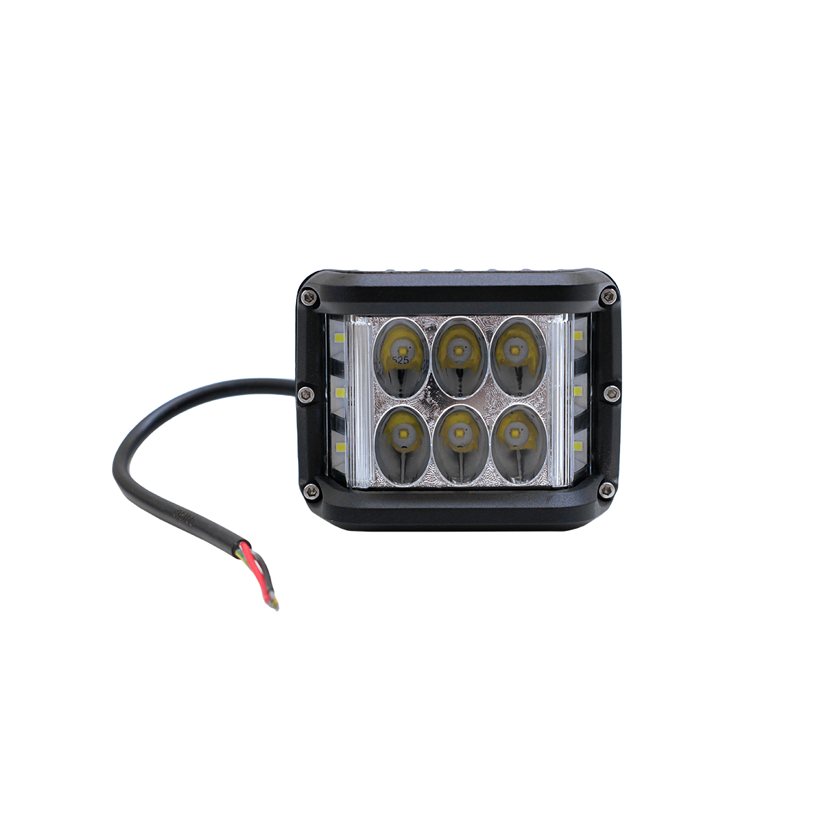 FARO AUXILIAR LED CUADRADO STROBO BLANCO 60W (6 LED) 12V/24V