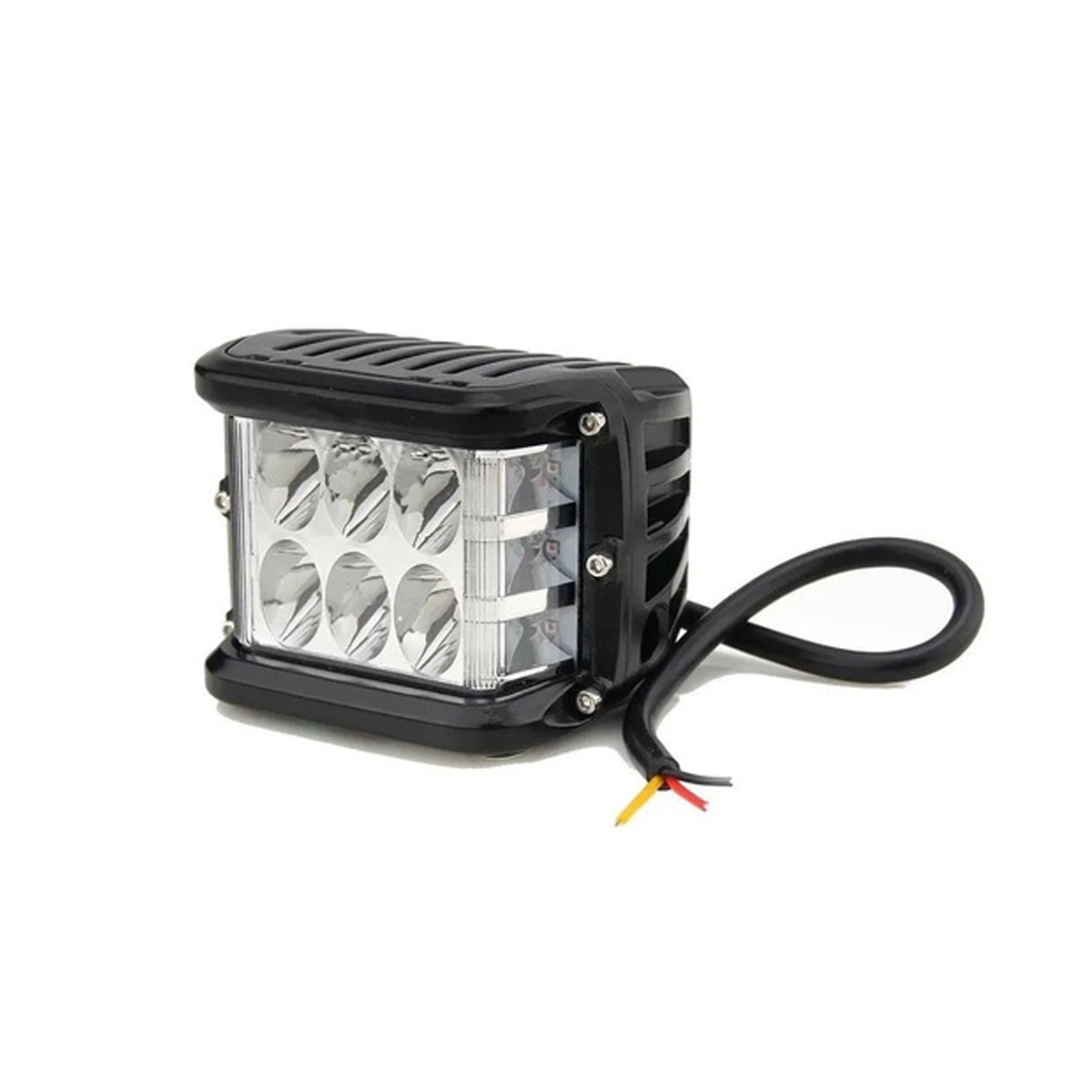 FARO AUXILIAR LED CUADRADO STROBO BLANCO 60W (6 LED) 12V/24V