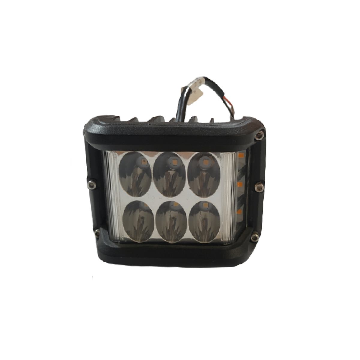 FARO AUXILIAR LED CUADRADO STROBO AMBAR 60W (6 LED) 12V/24V