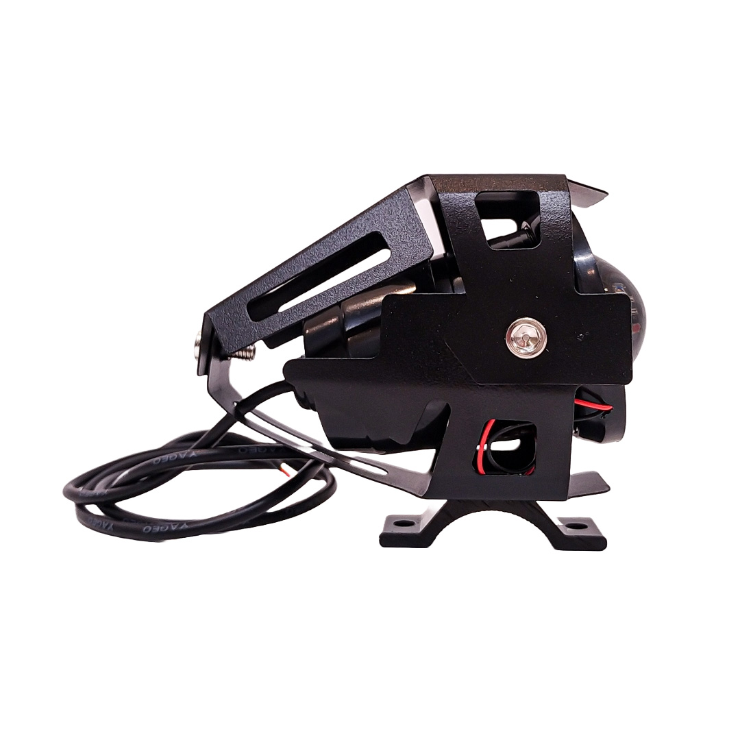 FARO AUXILIAR LED REDONDO ALTA - BAJA - FLASH Y ARO CON POSICION ROJO 18W 12V/24V