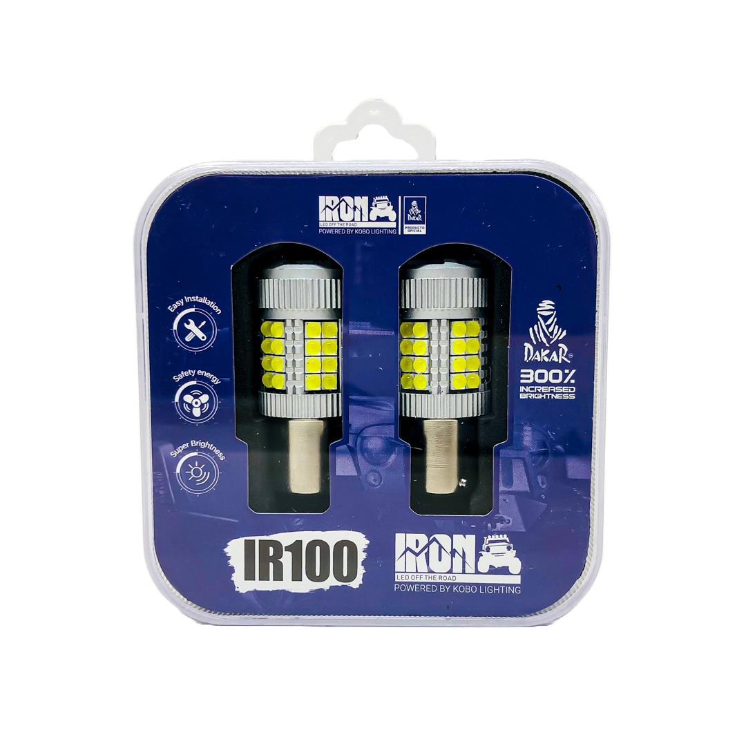 LAMPARA 12 V 1 POLO 24 WATS  SUPER CAMBUS 40 LEDS X JUEGO (1141)