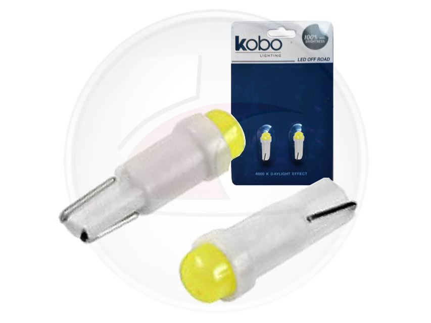 LAMPARA 12 V PIOJITO LED 1,2 WATS 1 LED DE TABLERO BLANCA X JUEGO (T5)