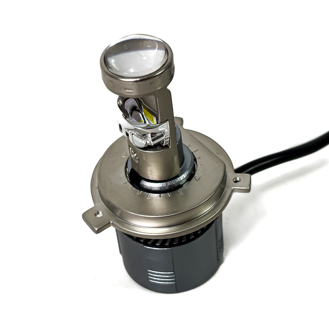LAMPARA 12V H4 CON LUPA 40000 LUMENES 48W KIT CREE LED (KB3 DAKAR)