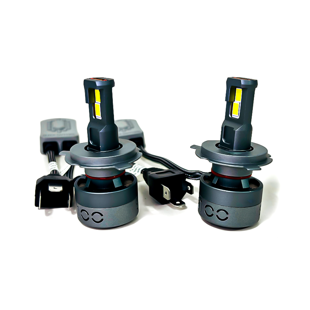 LAMPARA 12V H4 40000 LUMENES KIT CREE LED 75W (BLACK SAPPHIRE)