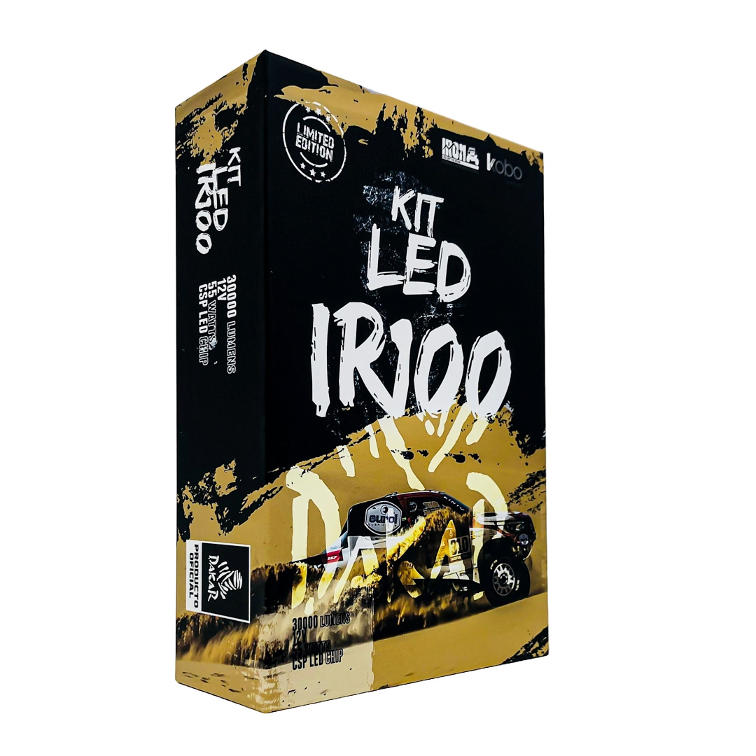 LAMPARA 12V H4 IRX DAKAR 45000 LUMENES 55W KIT CREE LED (IR100)