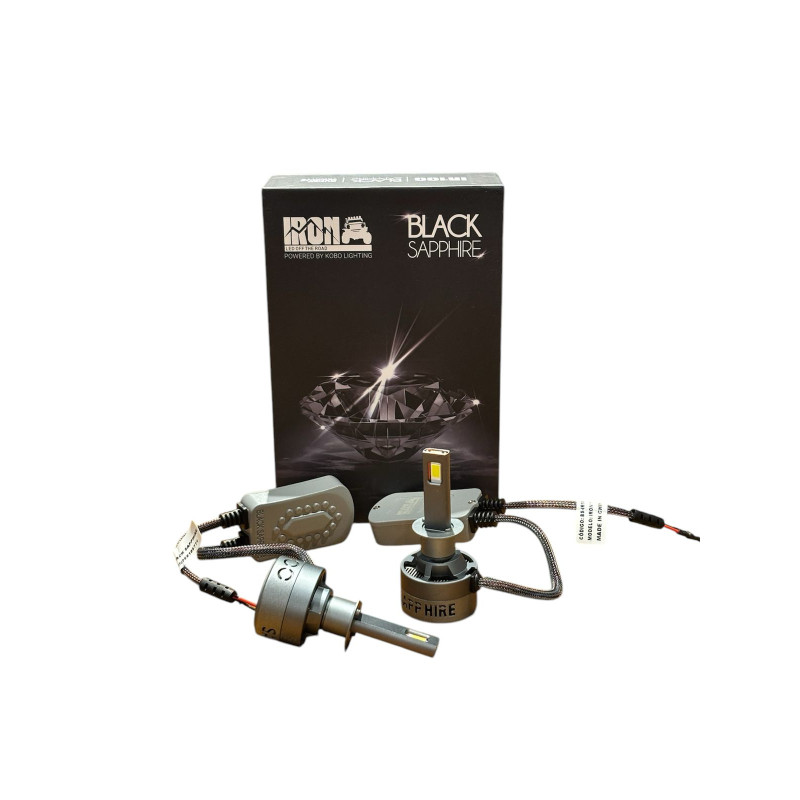 LAMPARA 12 V H1 40000 LUMENES 75W KIT CREE LED (BLACK SAPPHIRE)