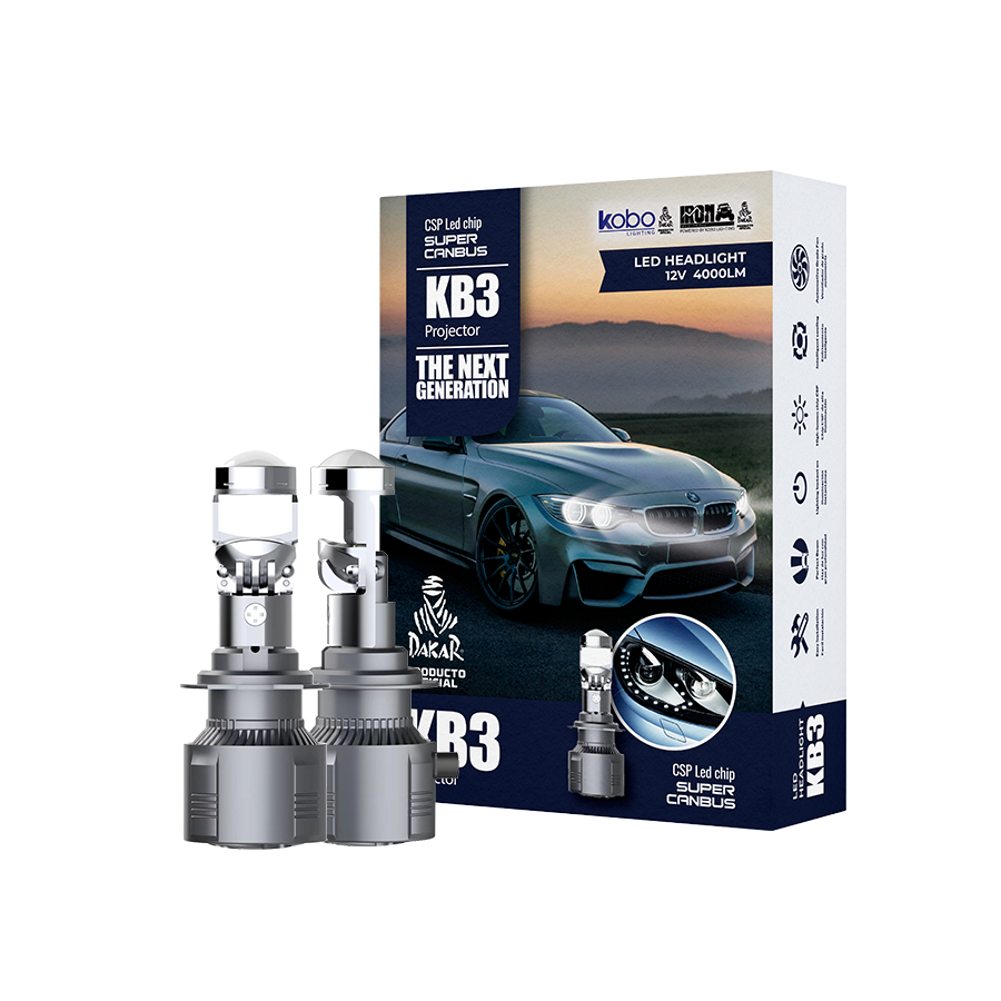 LAMPARA 12V H7 30000 CON LUPA LUMENES CREE LED (KB3)