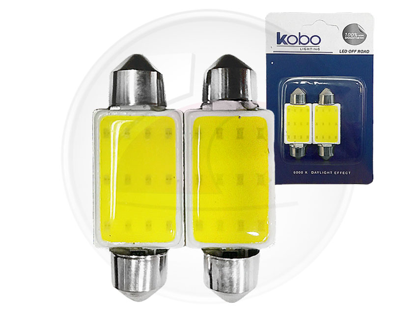 LAMPARA 12V TUBULAR LED 39MM X BLISTER