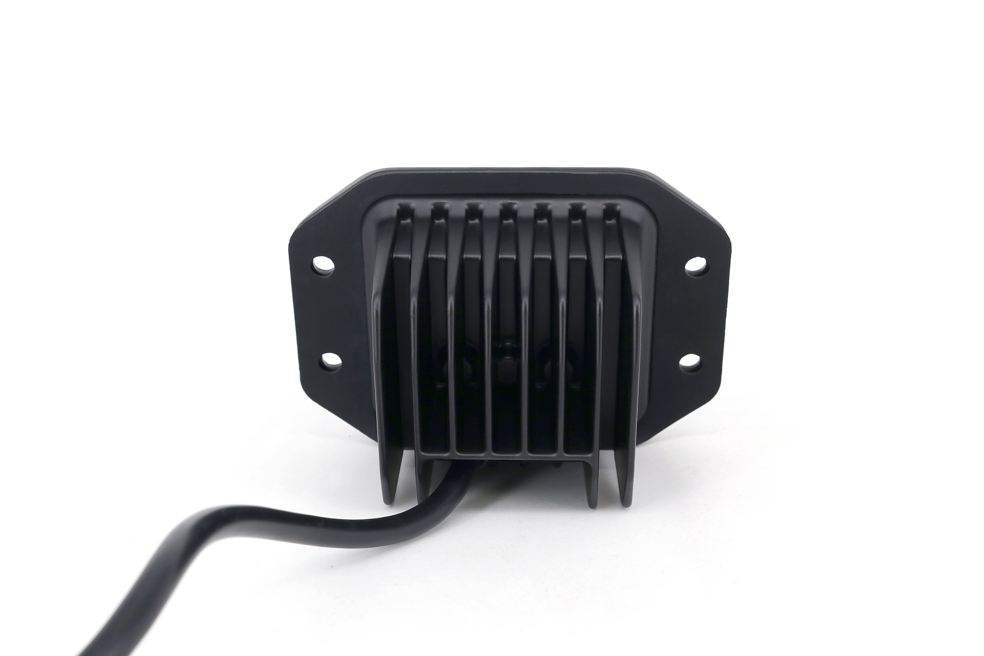 FARO AUXILIAR LED CUADRADO DE EMBUTIR CON GIROS 20W 12V/24V (DAKAR)
