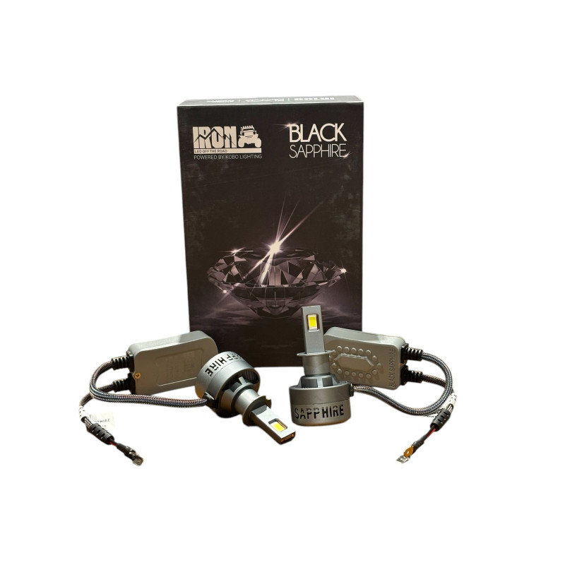 LED H3 12 V. 75 W. CON COOLER Y DRIVER (BLACK SAPHIRE)