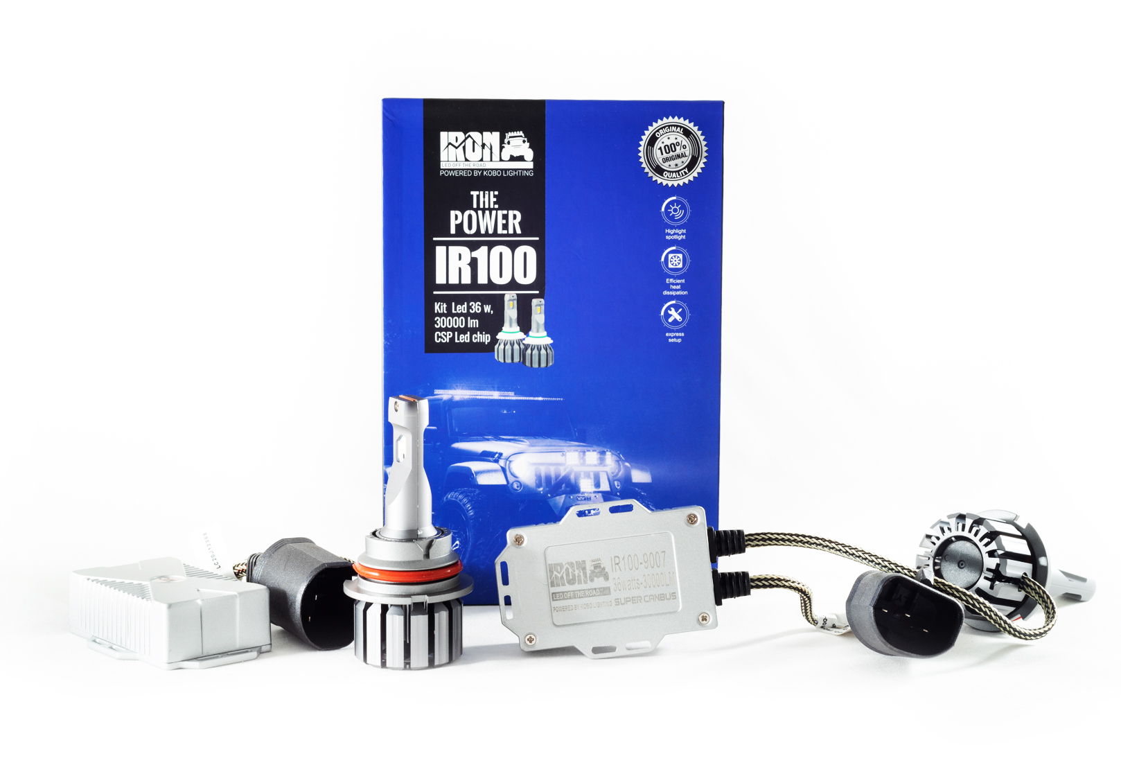 LED 9012 12 V. 36 W. CON COOLER CANBUS 30000 LMN (IRON 100)