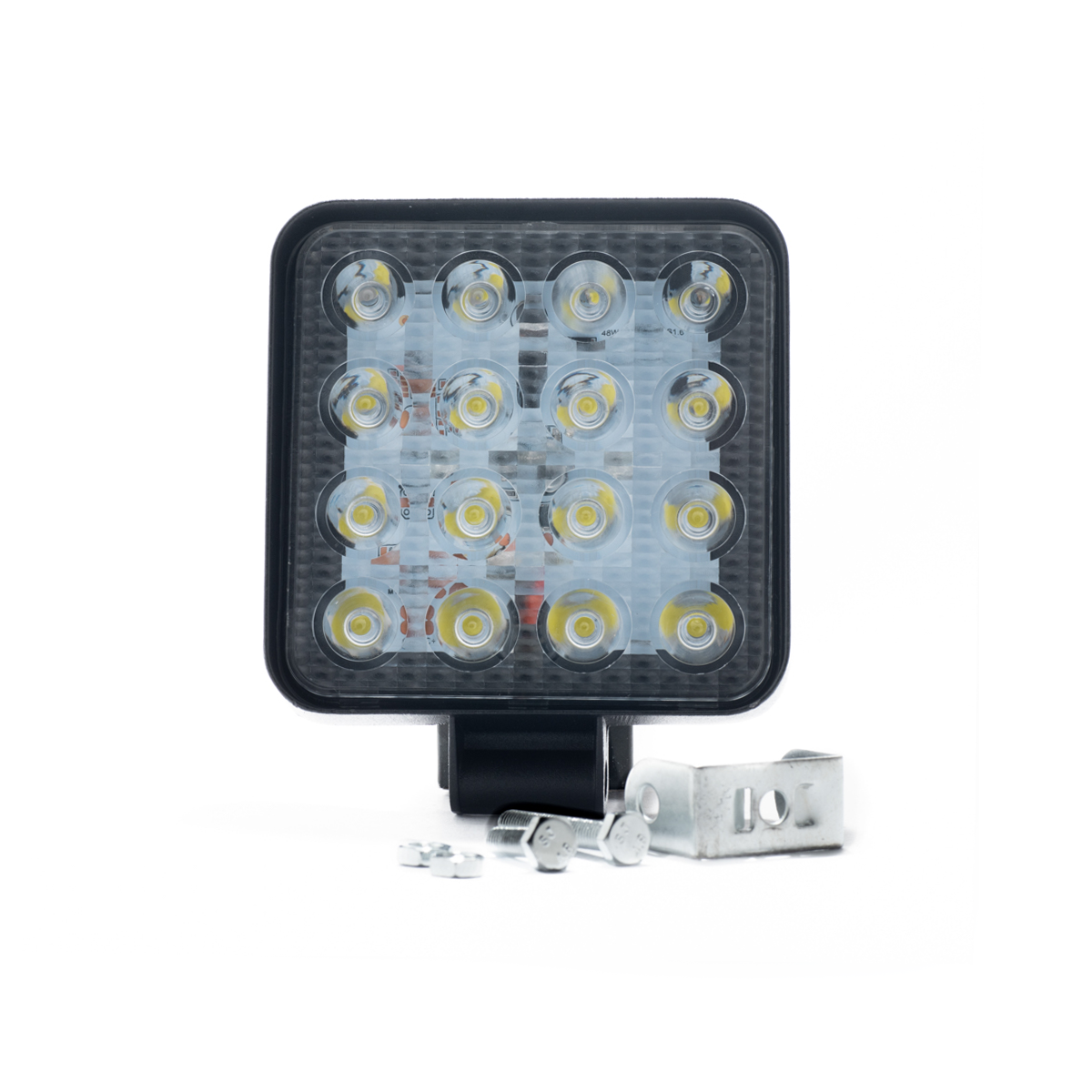 FARO AUXILIAR LED CUADRADO 48W 16 LED ECONOMICO 12V/24V