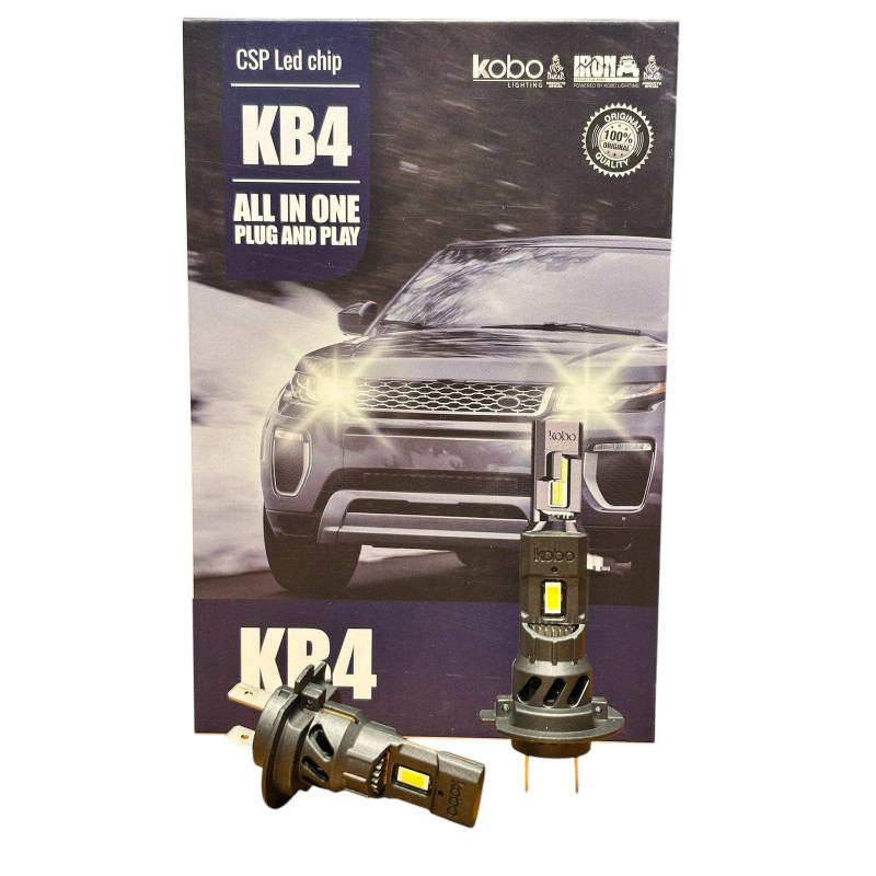 LED H7 12 V. 30W. COOLER INTERNO PLUG AND PLAY (KB4-H7)