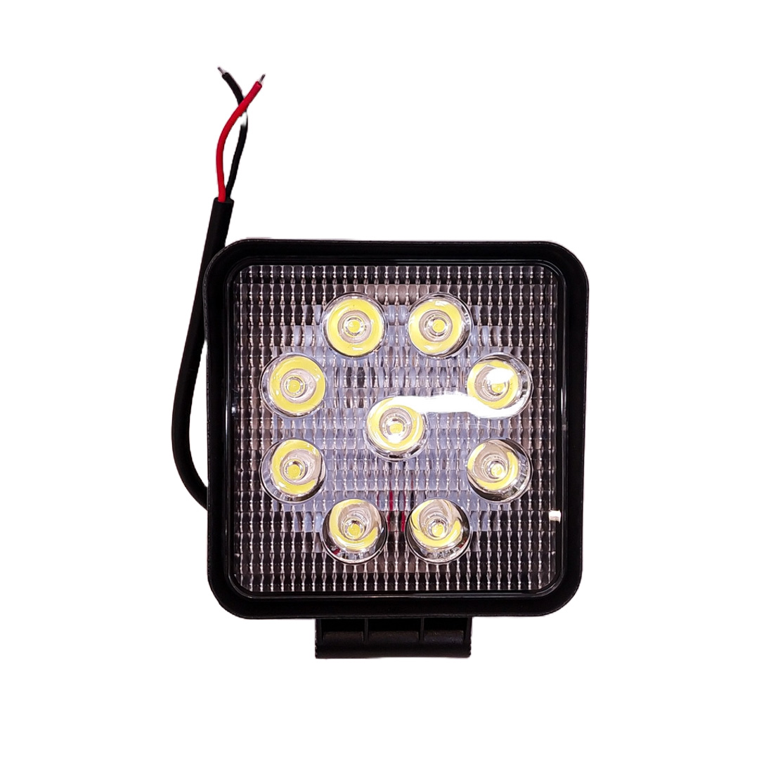 FARO AUXILIAR LED CUADRADO 27W REFORZADO (9LED) 12V/24V