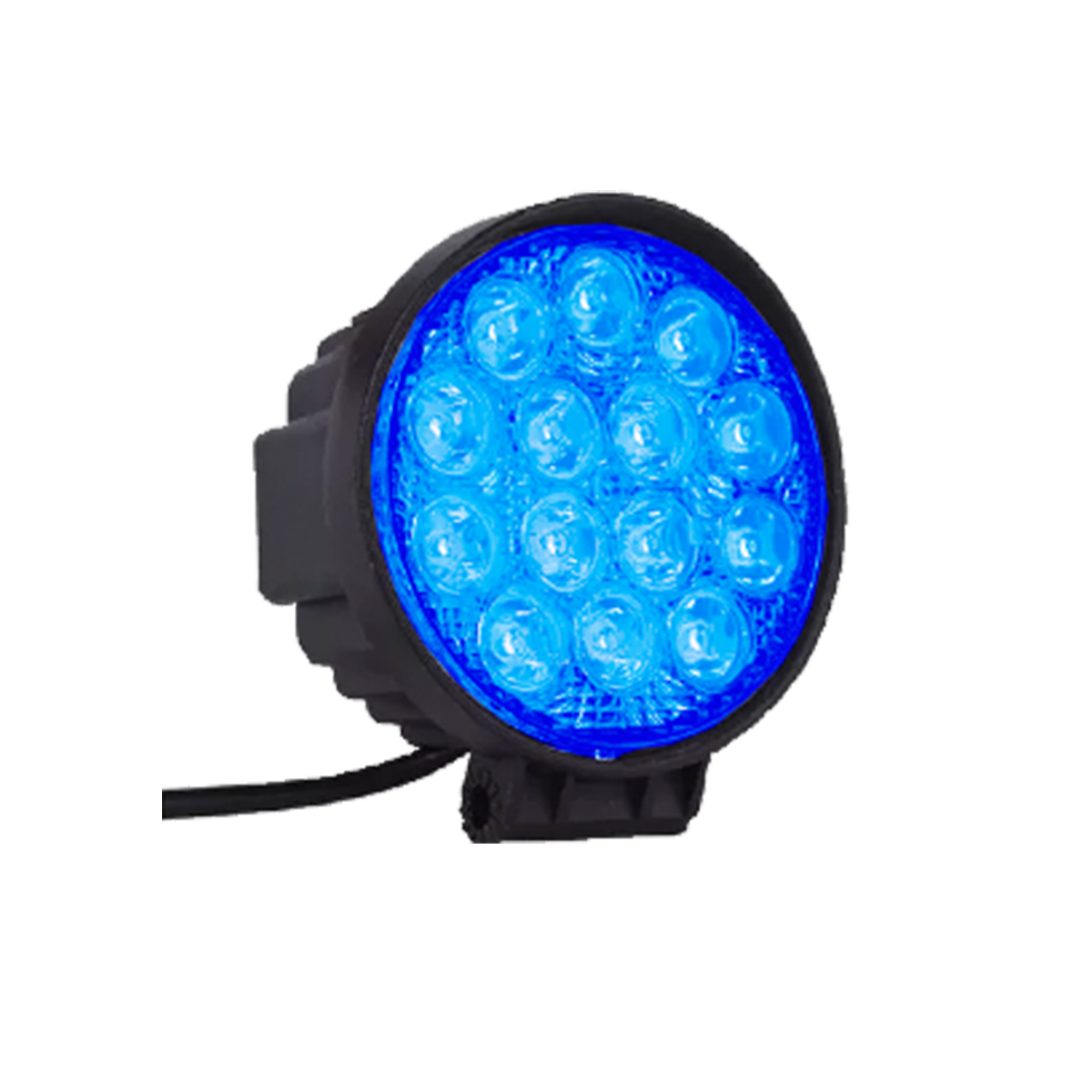 FARO AUXILIAR LED REDONDO 16 LED AZUL 48W 12V/24V