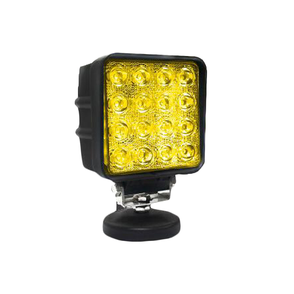 FARO AUXILIAR LED CUADRADO 48W 16 LED AMARILLO ECONOMICO 12V/24V