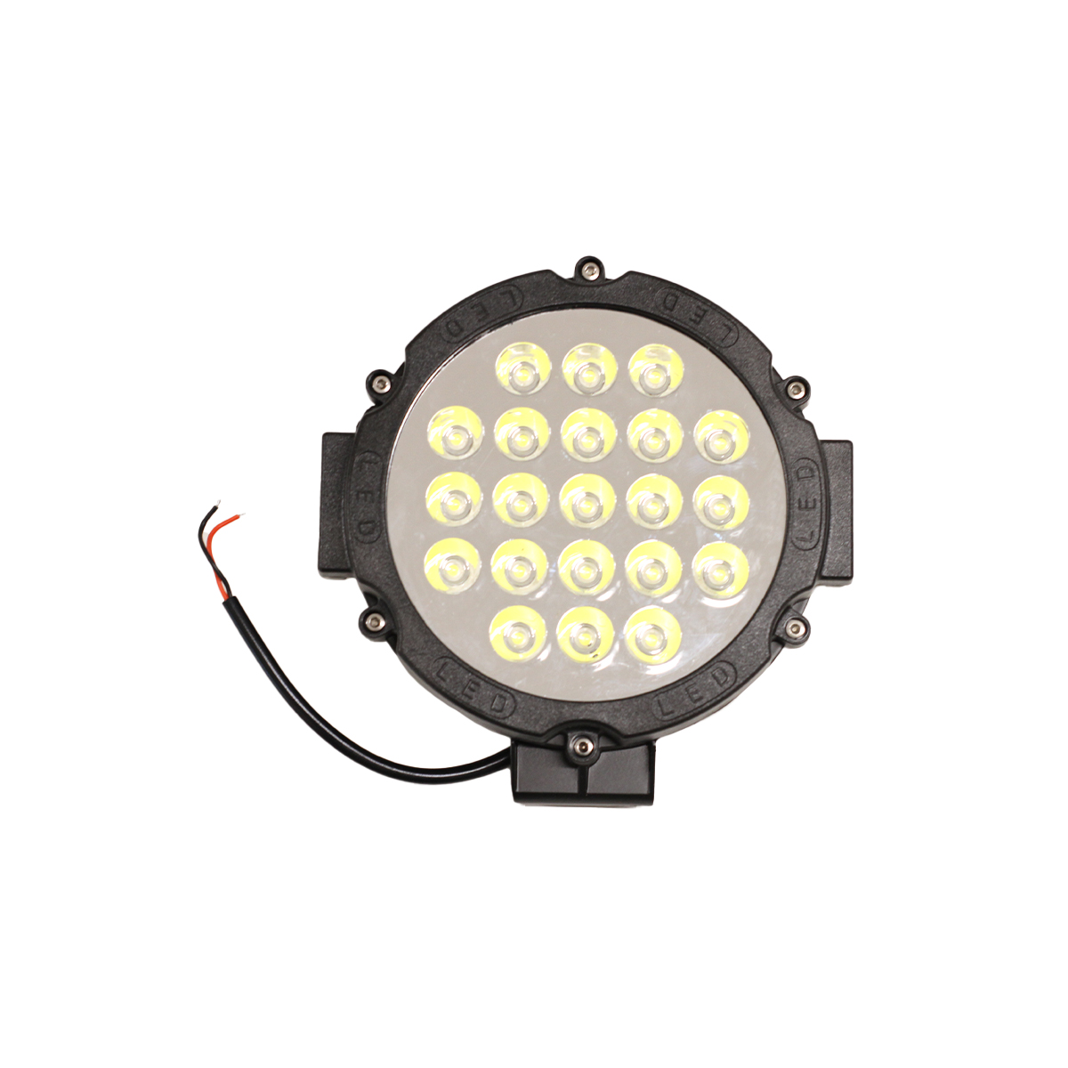 FARO AUXILIAR LED REDONDO 63W (21 LED) FONDO CROMADO 12V/24V
