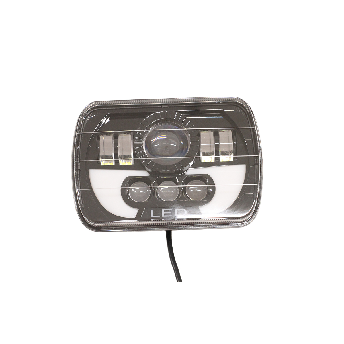 OPTICA LED 7' RECTANGULAR ALTA Y BAJA POSICION Y GIRO 140W 12V/24V