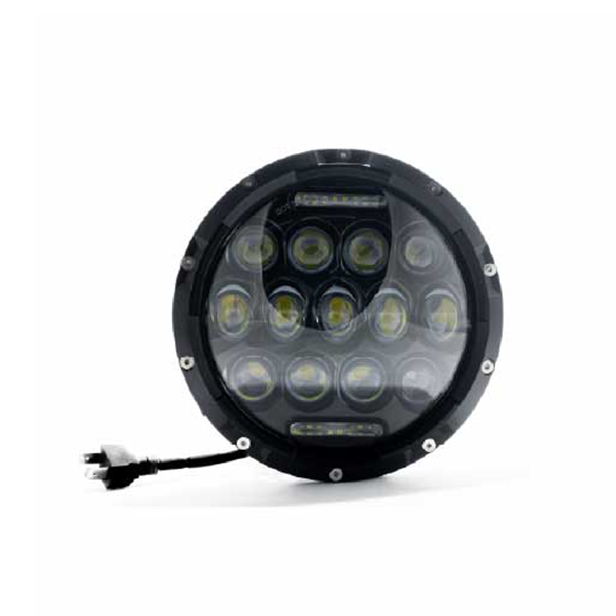 OPTICA LED UNIVERSAL 7' PULGADAS REDONDA CON ARO ALTA, BAJA, POSICION Y GIRO 40W 12V/24V