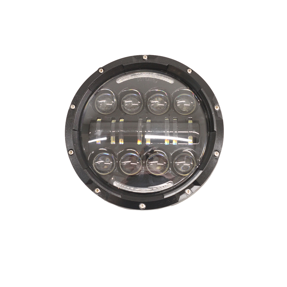 OPTICA LED UNIVERSAL 7' PULGADAS REDONDA CON ARO ULTRA ALTA, BAJA, POSICION Y GIRO 48W 12V/24V